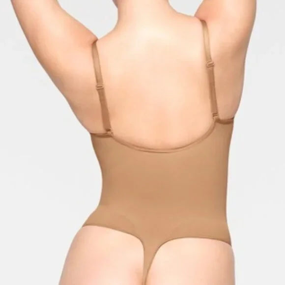 SKIMS Sculpting Thong Bodysuit in Ochre 4X/5X New in Box - Picture 2 of 8